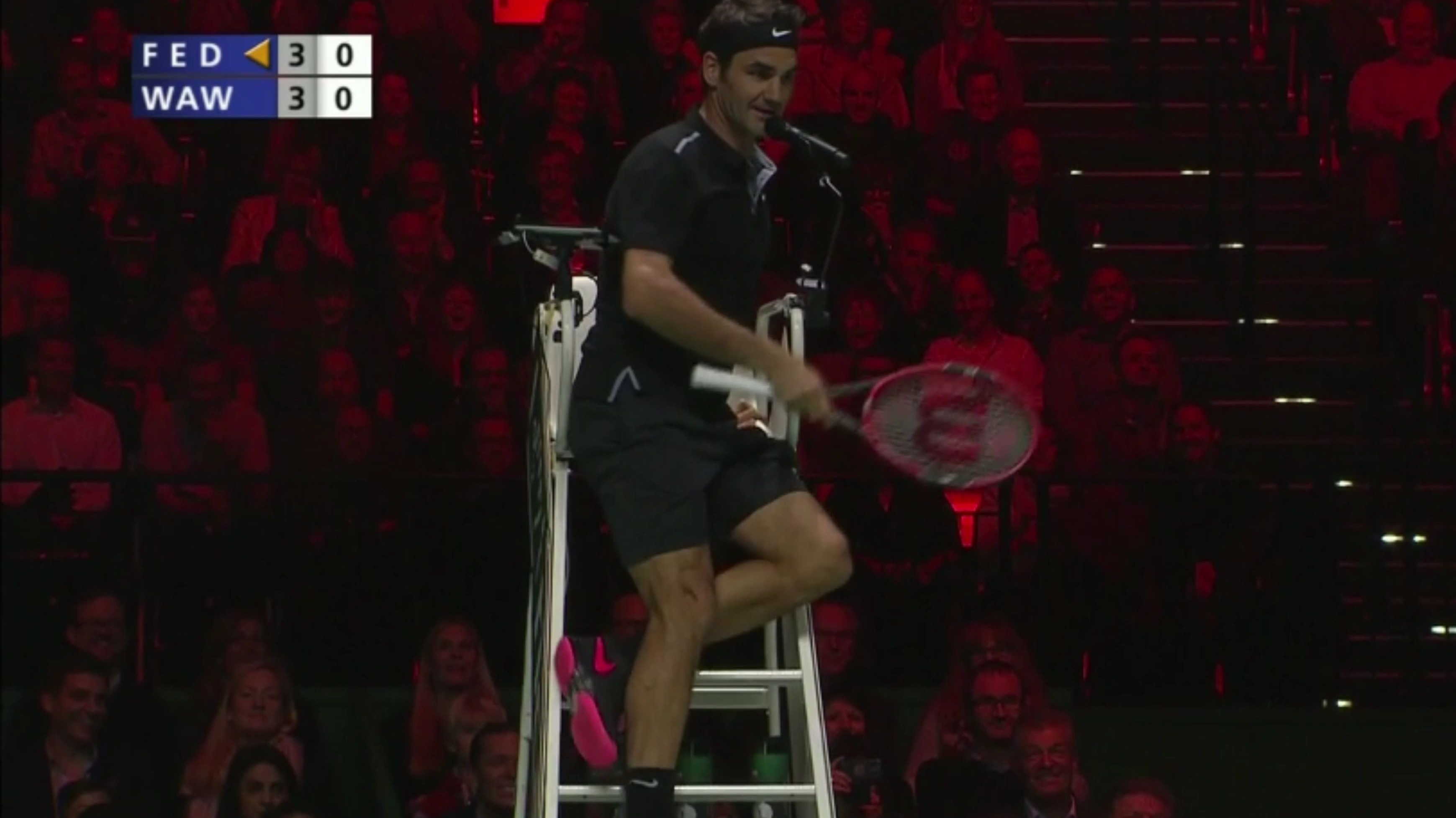 世界网球队翻盘日本网球队，费德勒完成帽子戏法